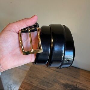 Cole Haan Black Leather Belt Size 37
